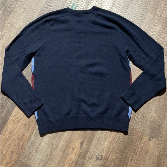 Men’s Simons Le 31 Argyle Wool Sweater Sz L NWT - Picture 5 of 6